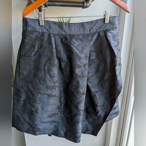 Banana Republic Camo Pleated Skirt Asymmetrical